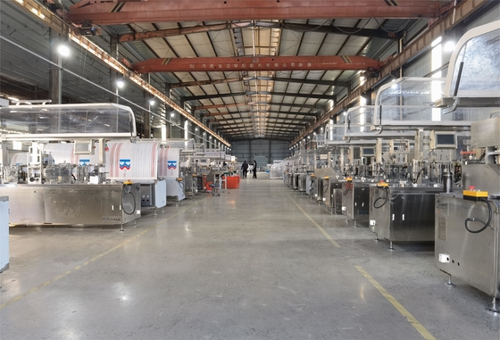 PLC کنترل اتوماتیک دستگاه بسته بندی دستمال مرطوب تک ساشه ای، دستگاه بسته بندی سواب الکلی