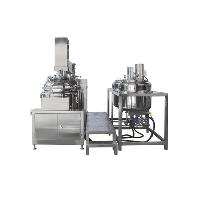 Chemical Mixing Machinery 200-500l Creams Homogenizer Ointment Vacuum Emulsifying Emulsifier Mixer آرایشی و بهداشتی ساخت کرم