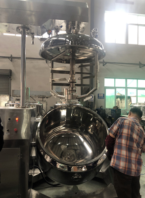 مخلوط کننده 304/316L مخلوط کننده خلاء مایع امولفایزر مخلوط کننده با گرمایش الکتریکی لوشن بدن کرم صورت ماشین
