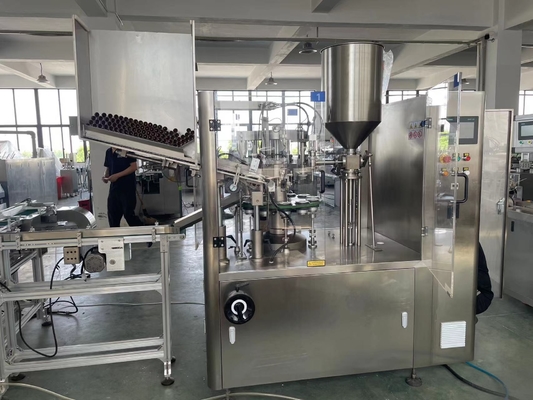 PLC به طور کامل پر کردن مهر و موم لوله پر کردن و گرما مهر و موم ماشین برای 5-250ml