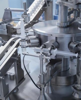 دستگاه پر کردن خودکار آبپاشی یکبار مصرفی مایع دارویی پلاستیکی سرنج پیش پر شده Pfs